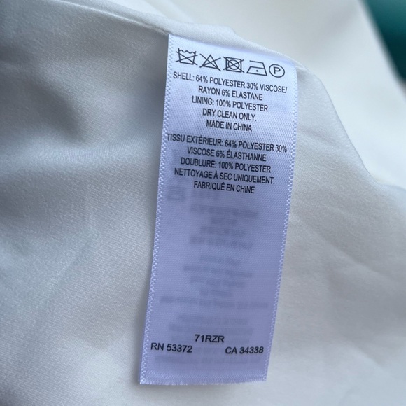 🆕 French Connection White Sleeveless Blazer Dress Tailored Mini Detail Size US 4 - Picture 15 of 15